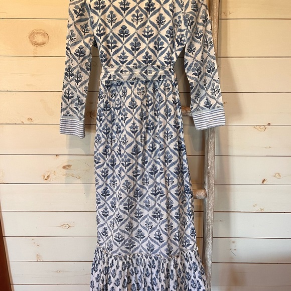 Madison Mathews Block Print Tiered Dress - Picture 7 of 8